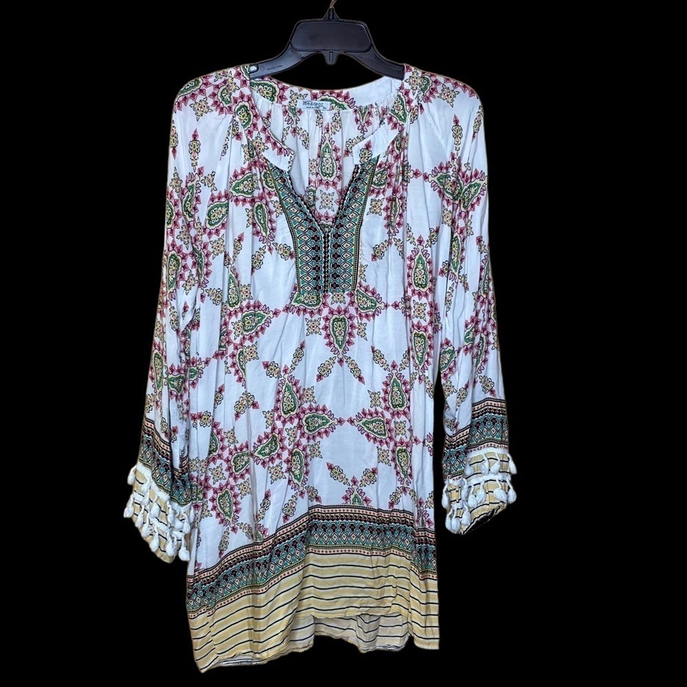Meaveor XXL womens boho style tunic , long sleeves see photos for measurements